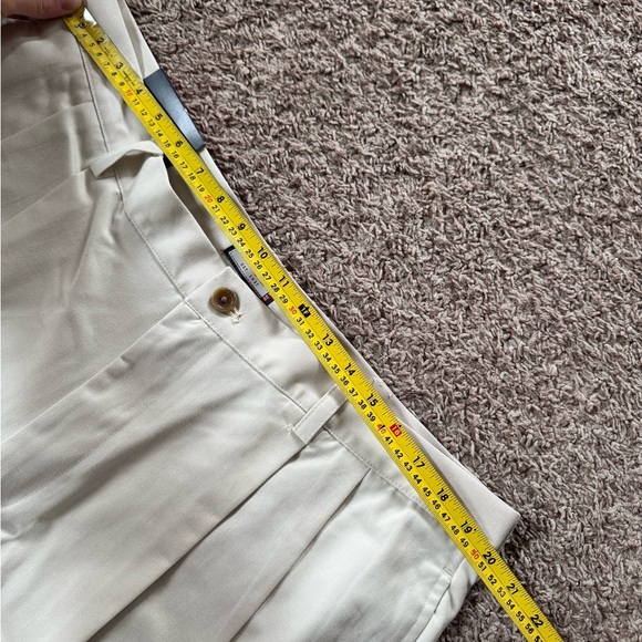 NEW Izod Heritage Chino Khaki Pants Mens 40X30 Double Pleated Cuffed Beige NEW - Picture 4 of 6
